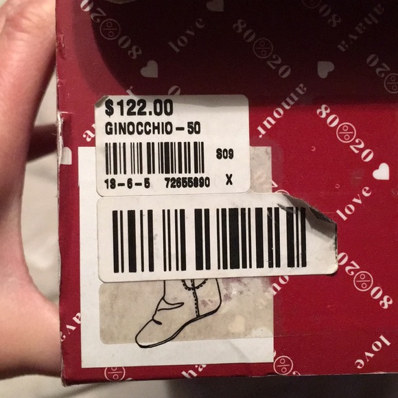 Gently worn fabric boots with 3.5 inch high @ heel - Picture 8 of 8